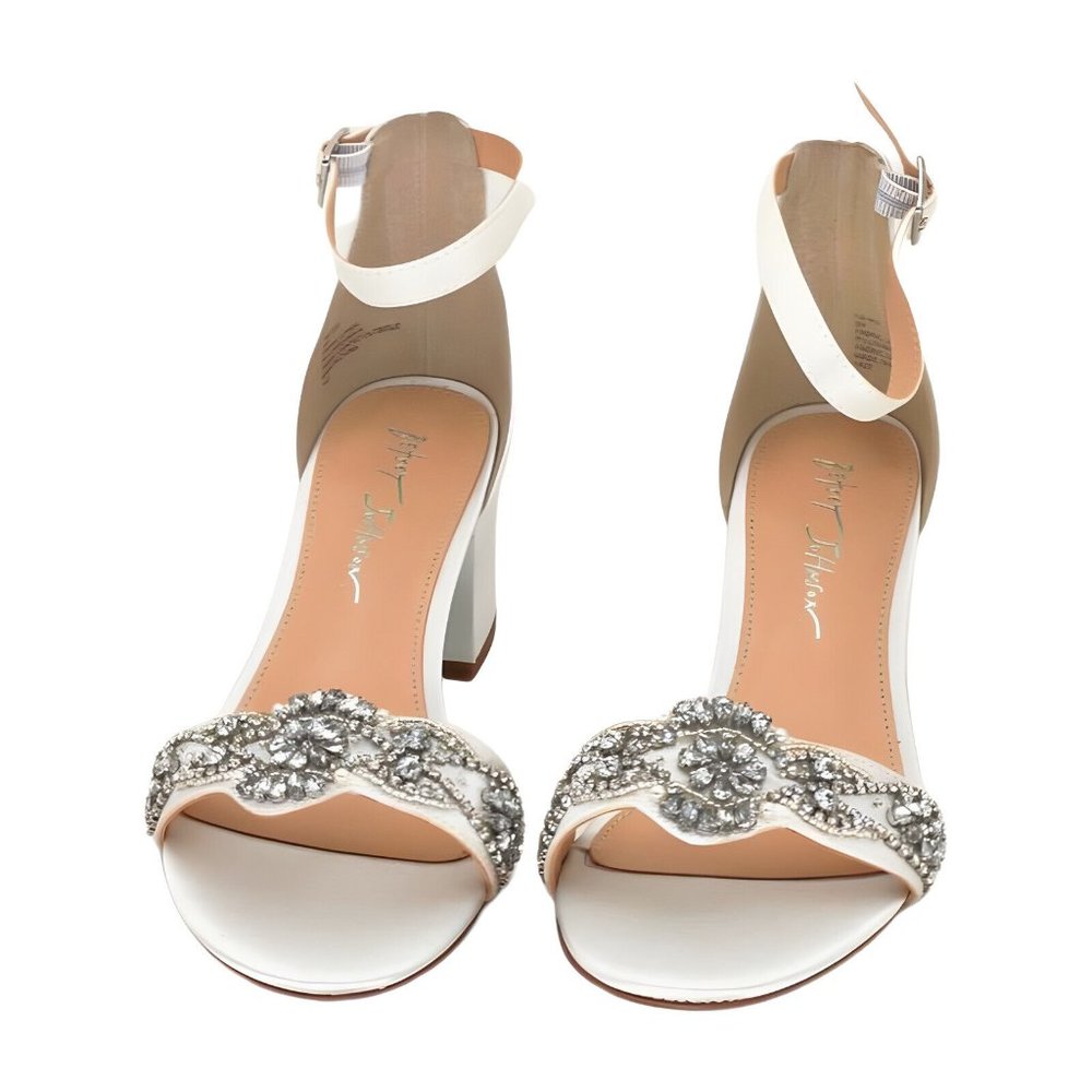 Blue by Betsey Johnson Womens SB-Mel Heeled Sandal, Ivory, Size 8 M - Picture 5 of 8